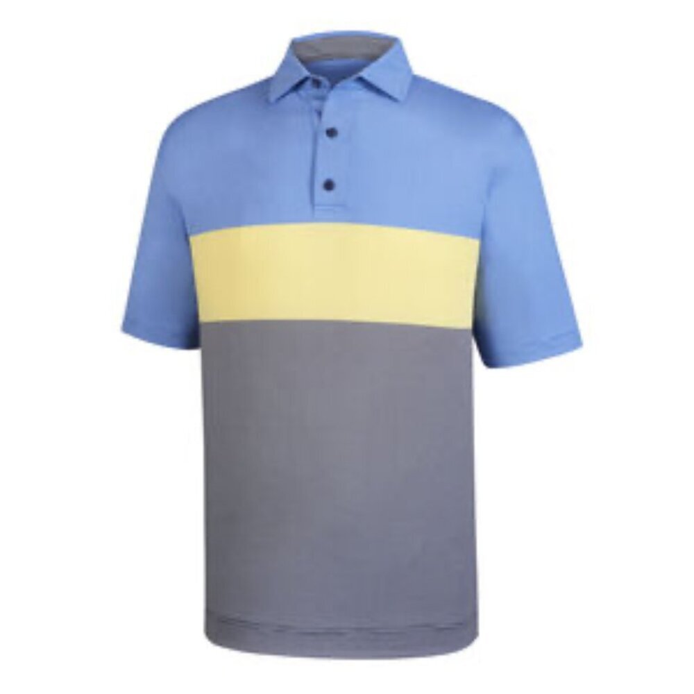 FootJoyLisle stripe collared golf shirt size Large